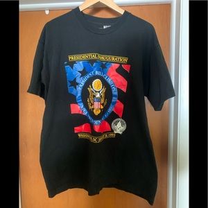 Vintage dead stock 90s Clinton Gore inauguration commemorative tee made in USA